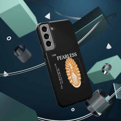 Fearless Impact-Resistant Phone Case, Protective Cover, Inspirational Gift, Unique Design, Motivational Cell Phone Case