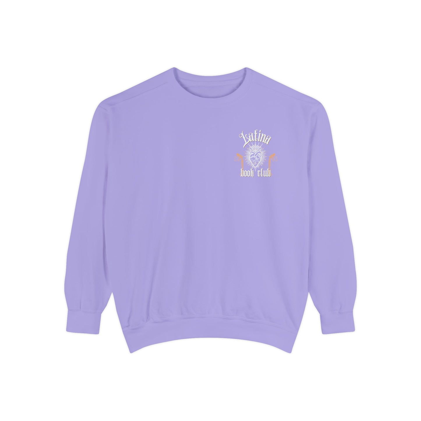 Latina Book Club Sweatshirt with Heart Anatomy Design