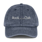 Vintage Book Club Cap - Casual Embroidery Hat for Readers