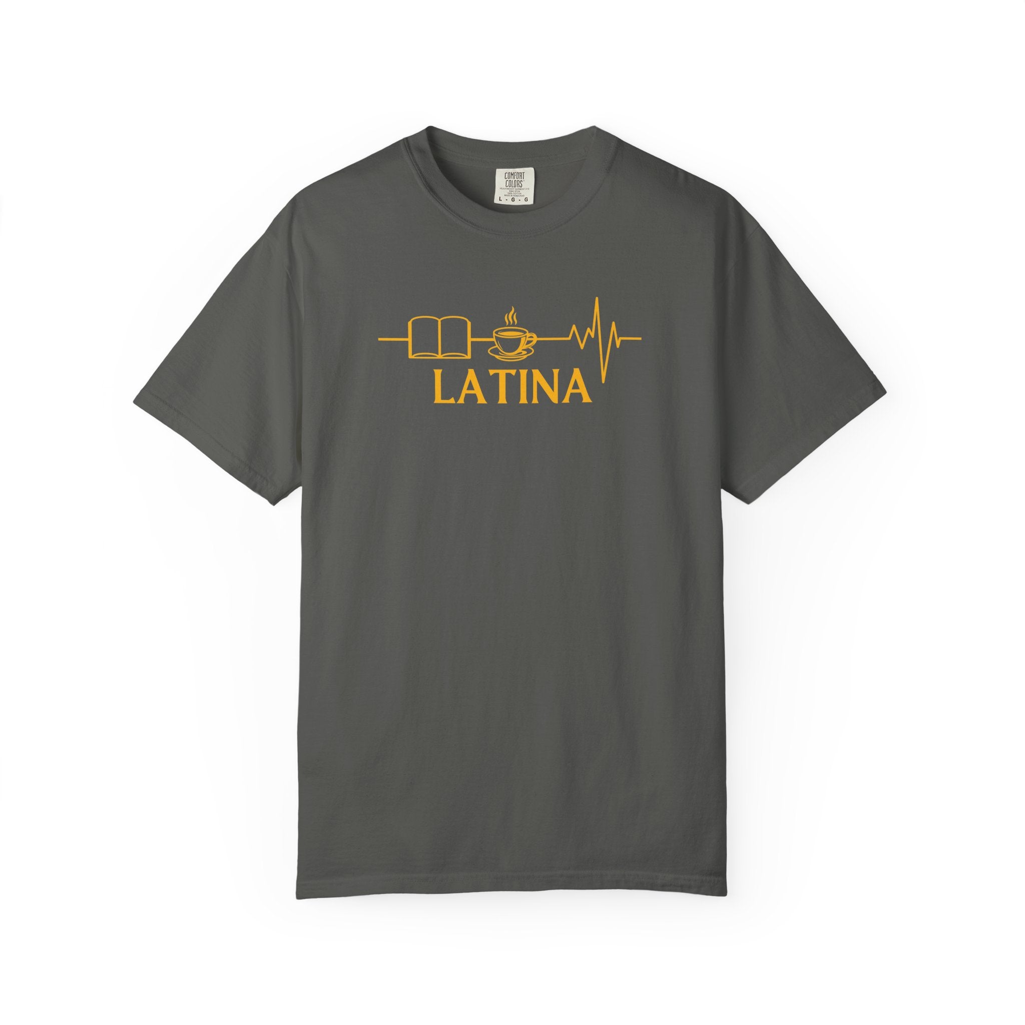 Latina with Coffee & Book Heartbeat T-Shirt
