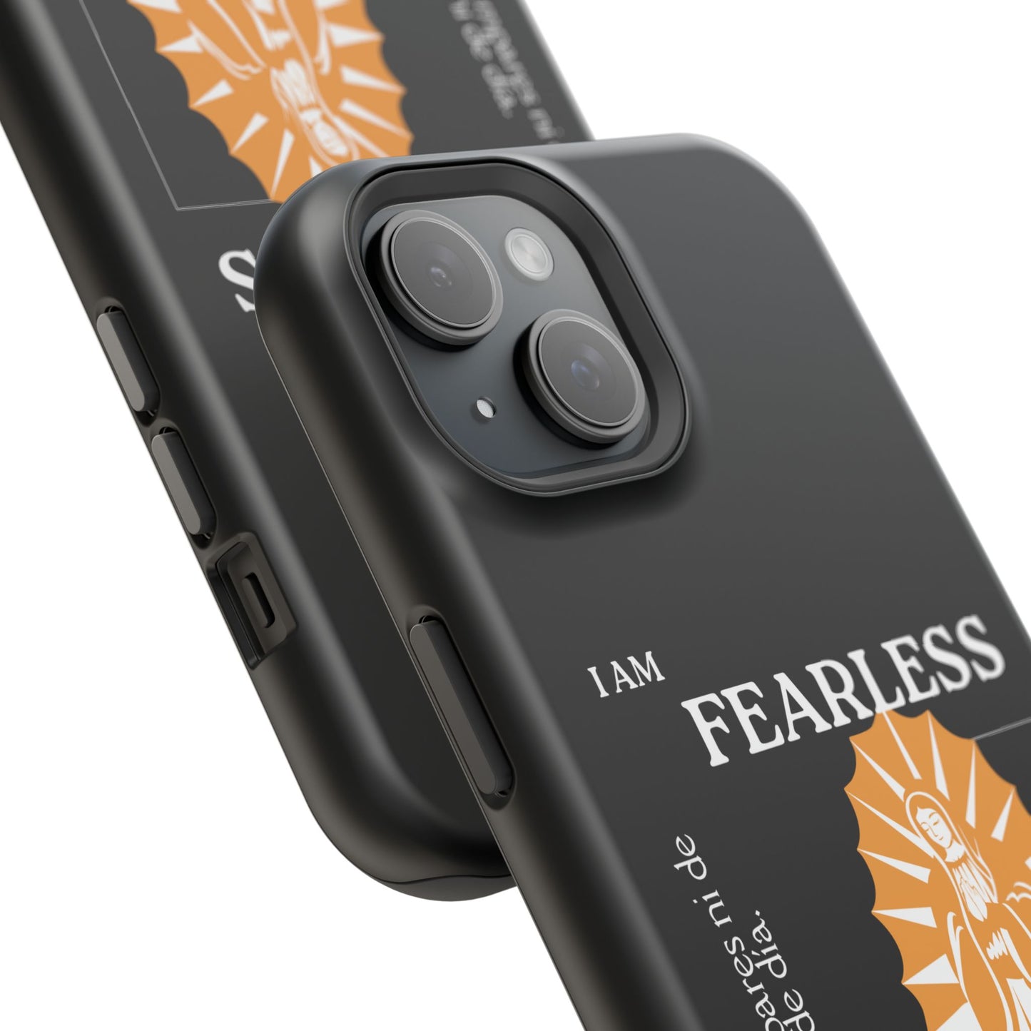 Fearless Impact-Resistant Phone Case, Protective Cover, Inspirational Gift, Unique Design, Motivational Cell Phone Case
