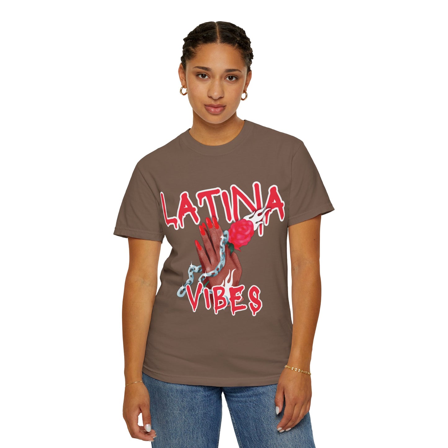 Bold, Stylish & Empowering Garment-Dyed T-shirt - Latina Vibes