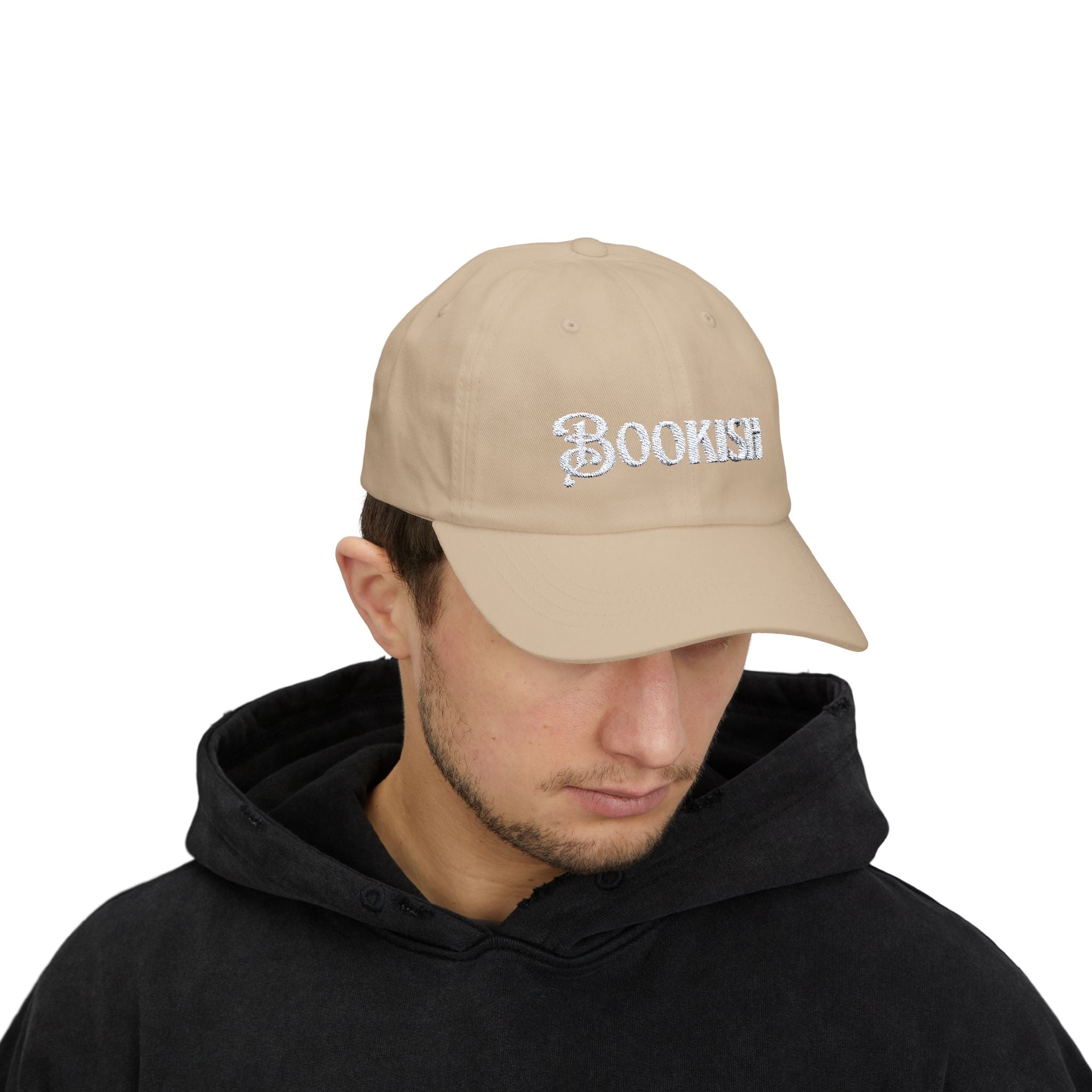Embroidered Bookish Cap