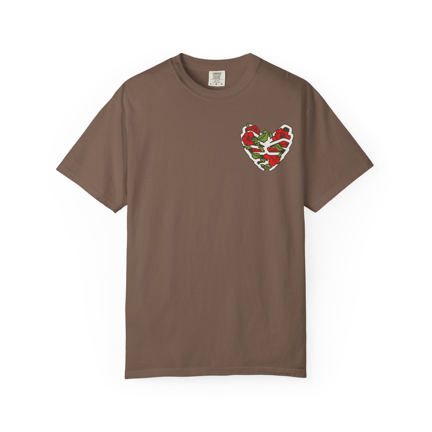 Unisex Garment-Dyed T-shirt - Autentico, Chingon Latino with Calavera Heart