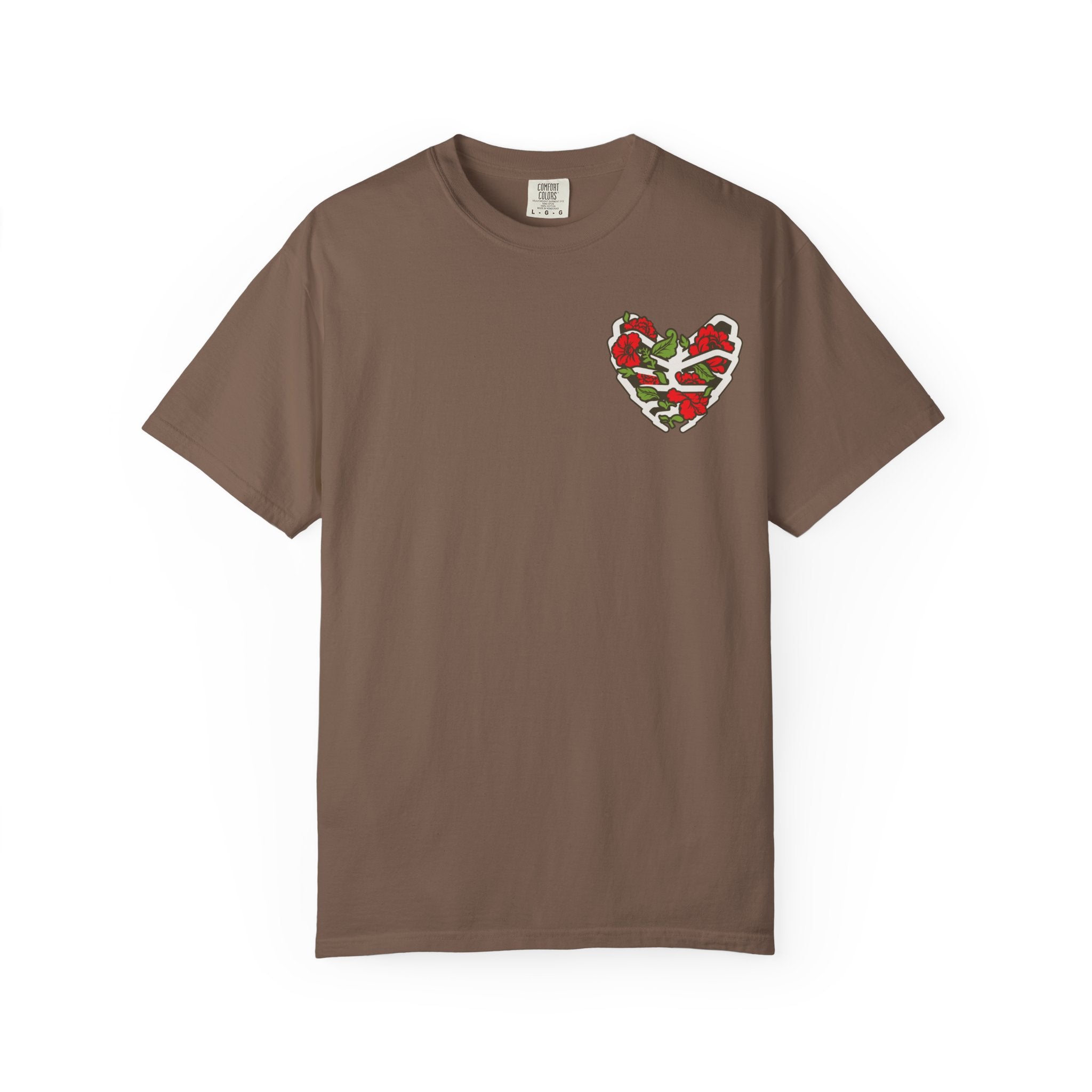 Unisex Garment-Dyed T-shirt - Autentico, Chingon Latino with Calavera Heart