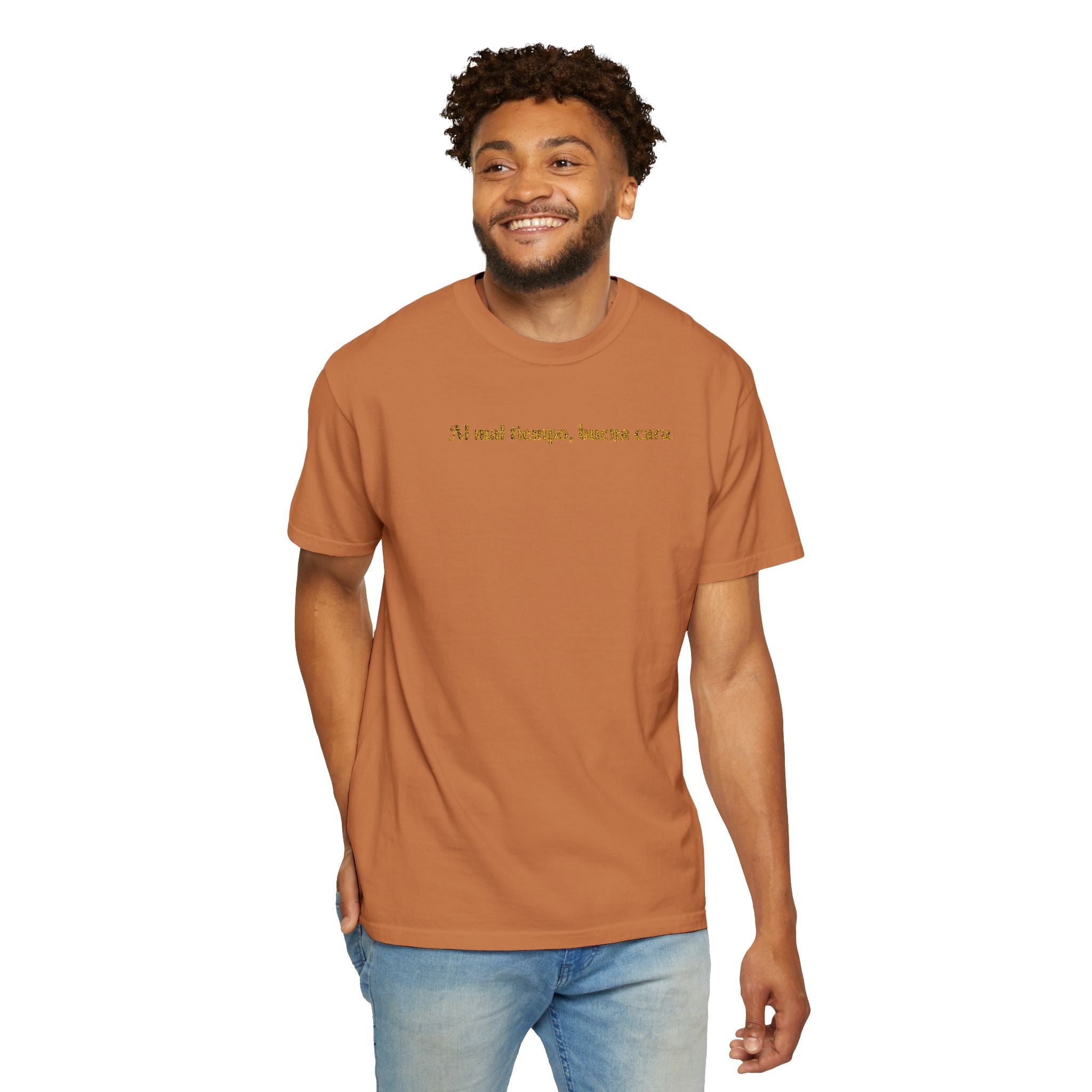Embroidered Unisex T-shirt - Al mal tiempo, buena cara