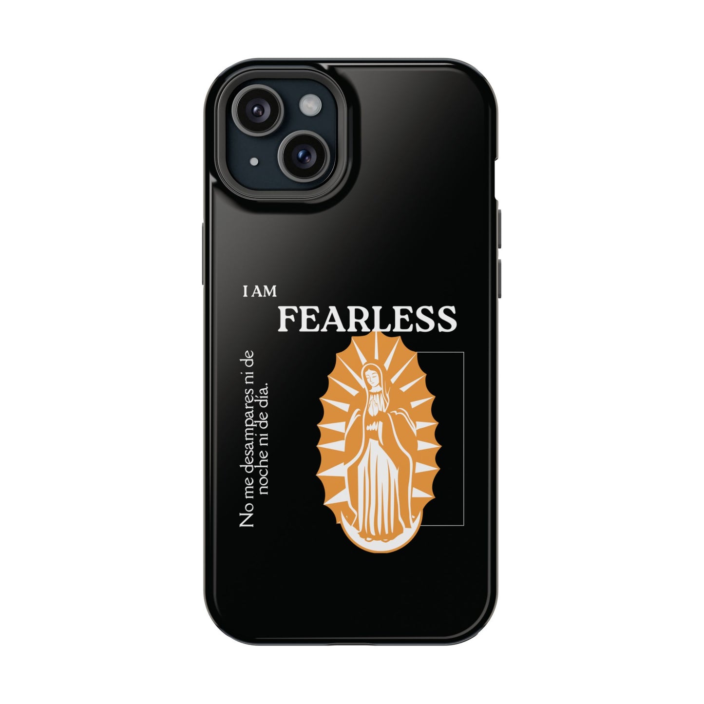 Fearless Impact-Resistant Phone Case, Protective Cover, Inspirational Gift, Unique Design, Motivational Cell Phone Case