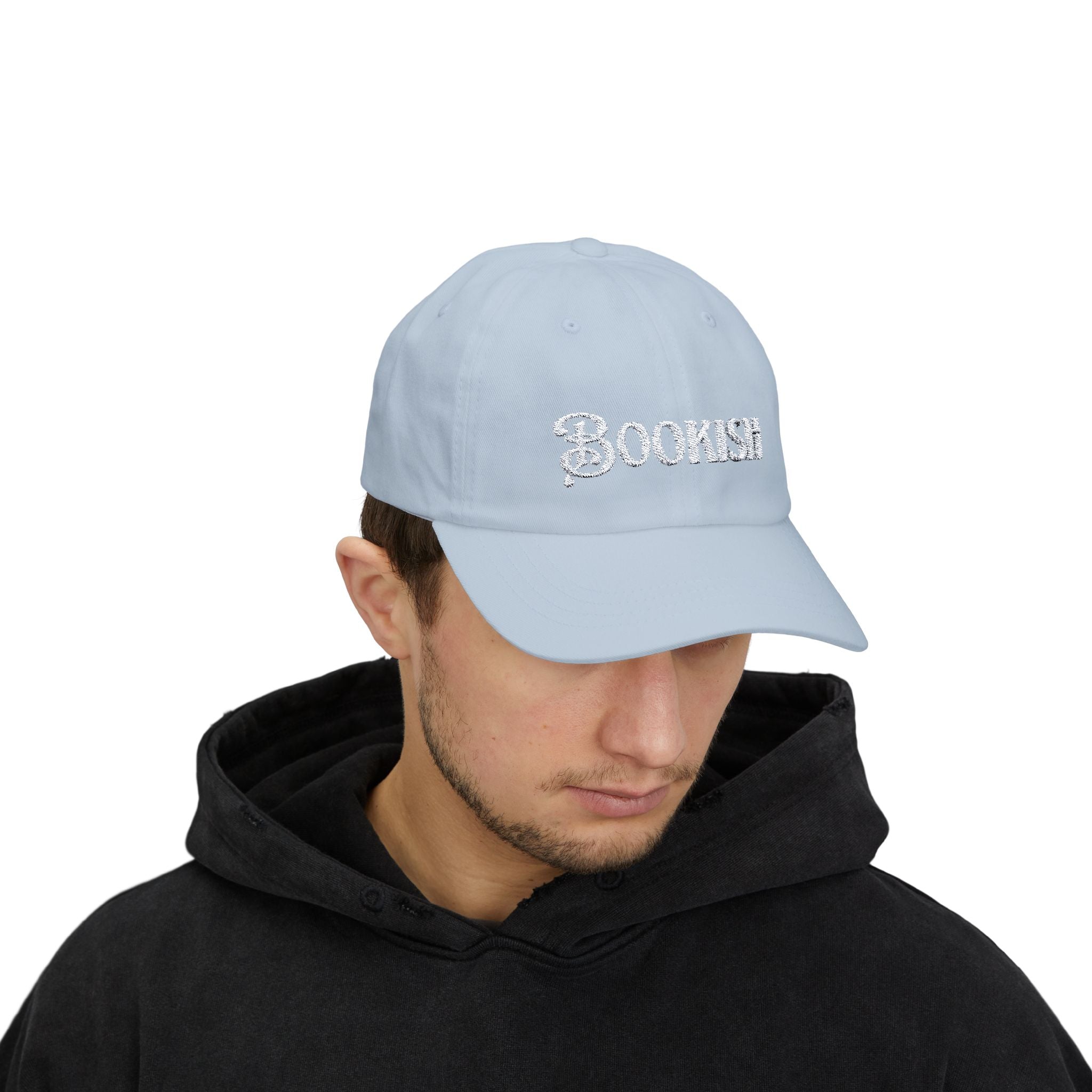 Embroidered Bookish Cap