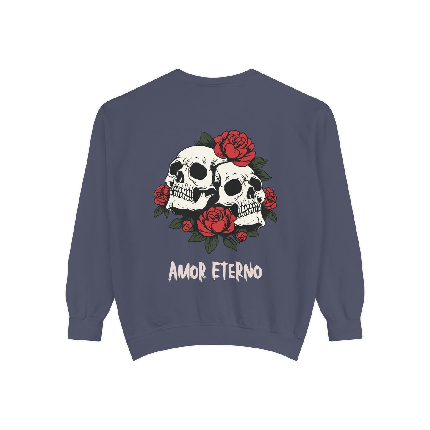 Skull and Roses Sweatshirt - Amor Eterno Design