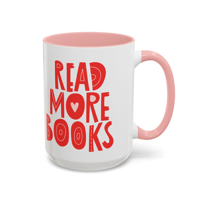 Mug with Heart Design for Book Lovers