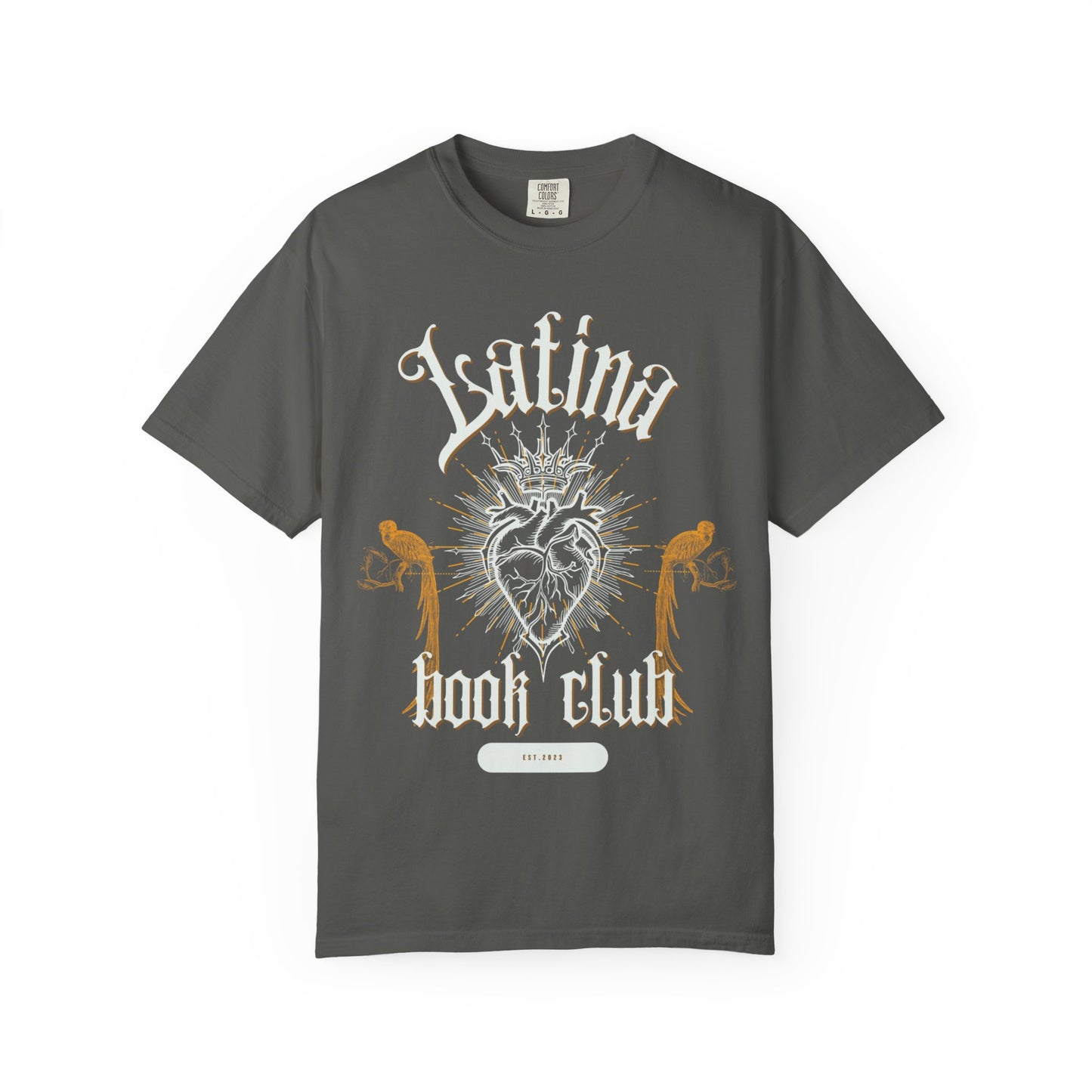 Latina Book Club T-shirt with Heart Anatomy Design