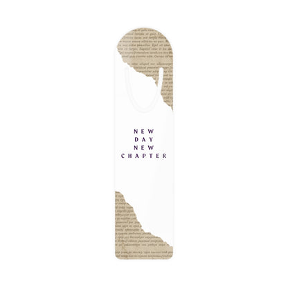 Bookmark - 'New Day New Chapter' Typography Design