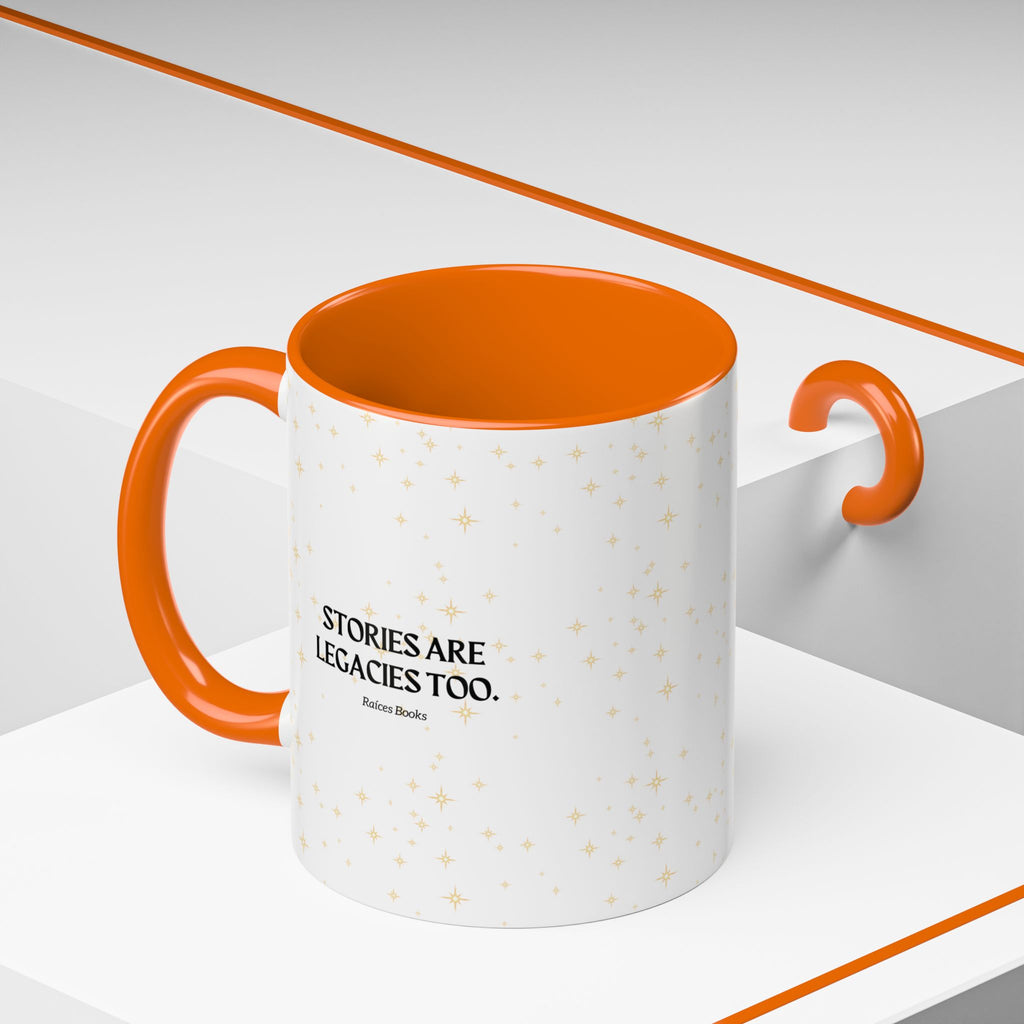 Coffee Mug - Stories are Legacies Too with Catrina, Tree, and Book Design