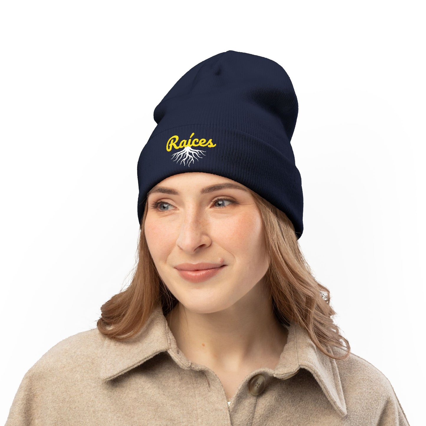 Beanie Hat Embroidered with raíces