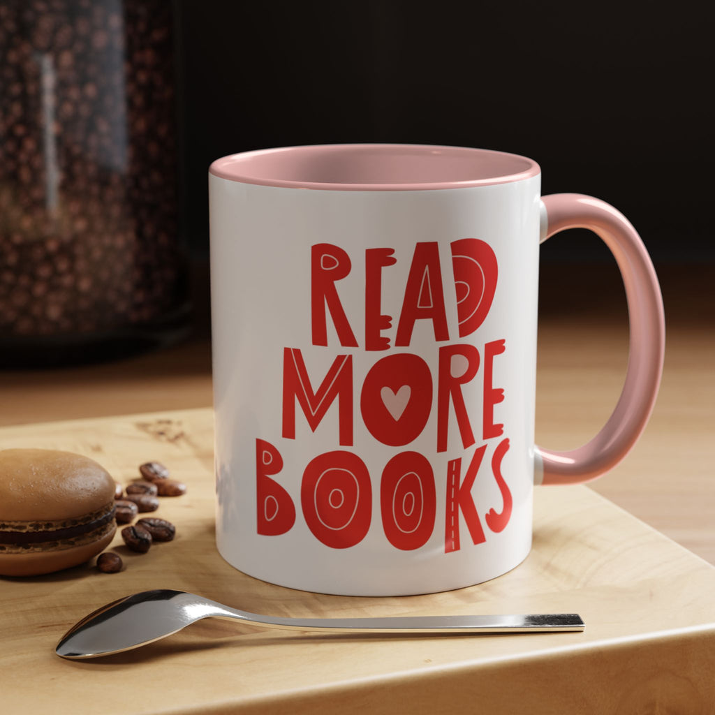 Mug with Heart Design for Book Lovers