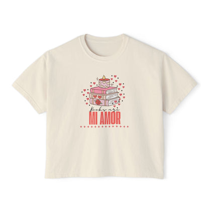 Books Are Mi Amor Boxy Tee