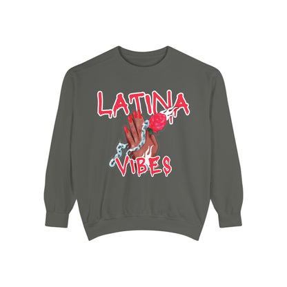 Garment-Dyed Sweatshirt - Latina Vibes