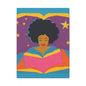 Canvas Print Afro Latina Reading Wall Art
