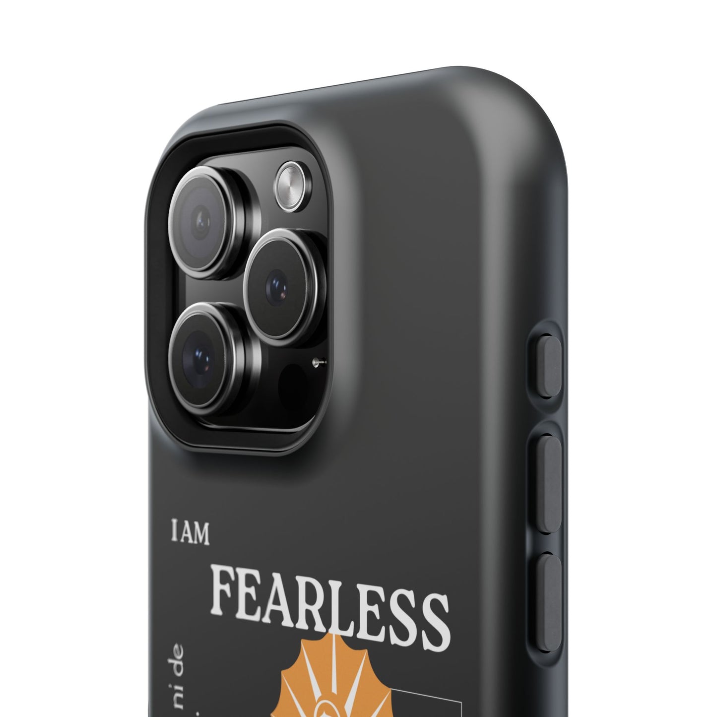 Fearless Impact-Resistant Phone Case, Protective Cover, Inspirational Gift, Unique Design, Motivational Cell Phone Case