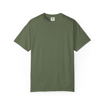 Bookish Latino Garment-Dyed T-shirt with Candles and Books Design