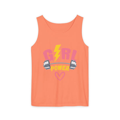Empower Her: Girl Power Garment Dyed Tank Top