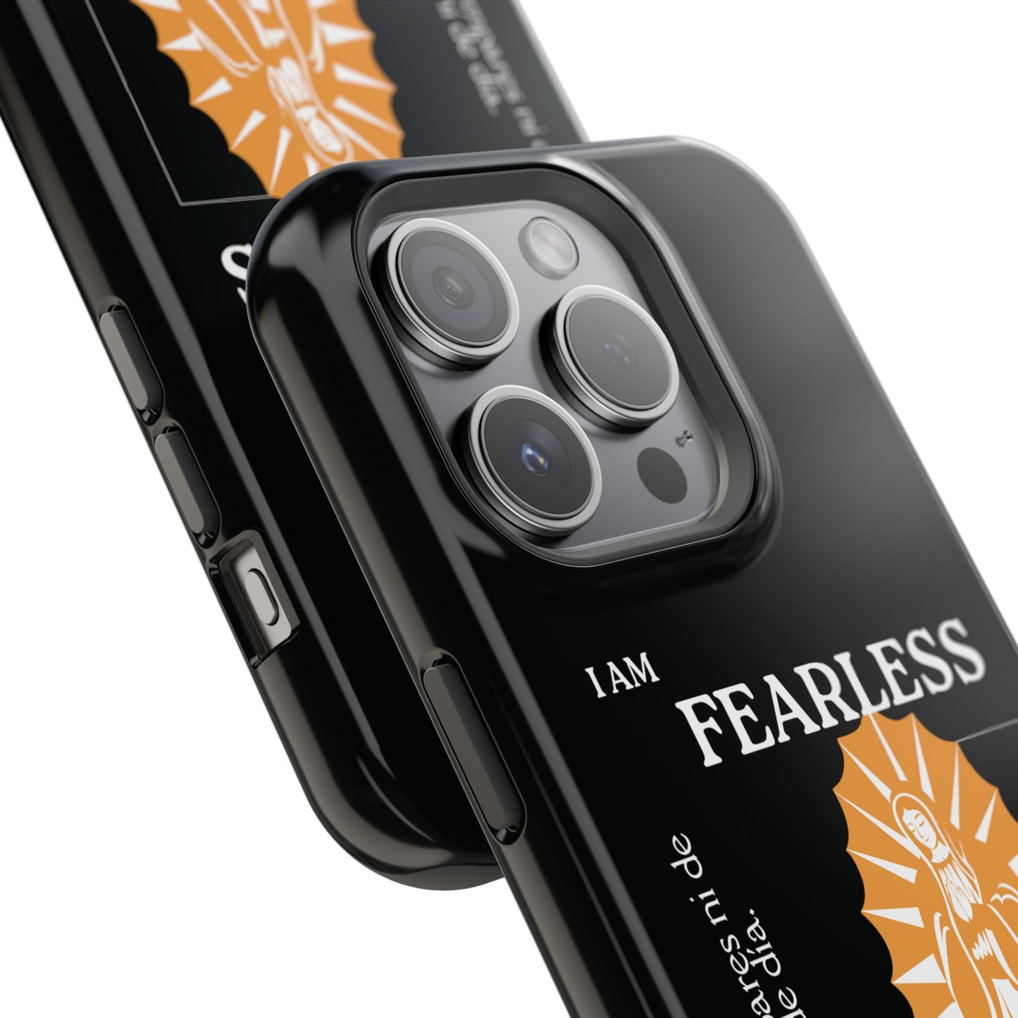 Fearless Impact-Resistant Phone Case, Protective Cover, Inspirational Gift, Unique Design, Motivational Cell Phone Case