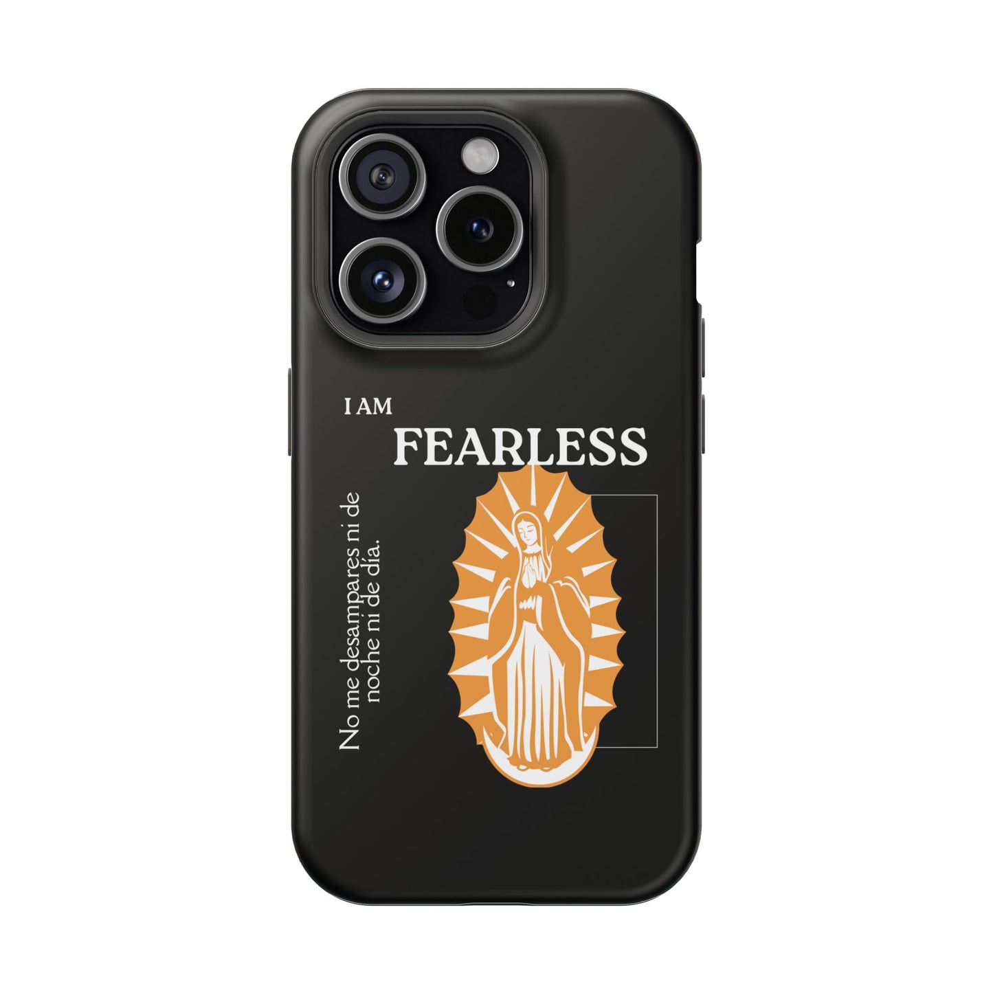 Fearless Impact-Resistant Phone Case, Protective Cover, Inspirational Gift, Unique Design, Motivational Cell Phone Case