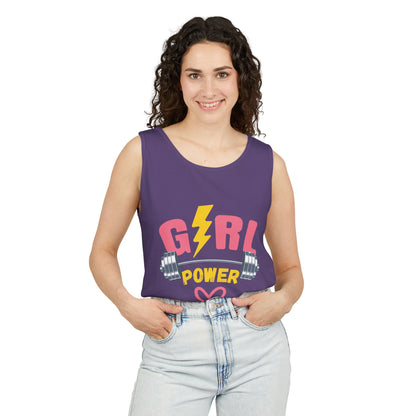 Empower Her: Girl Power Garment Dyed Tank Top