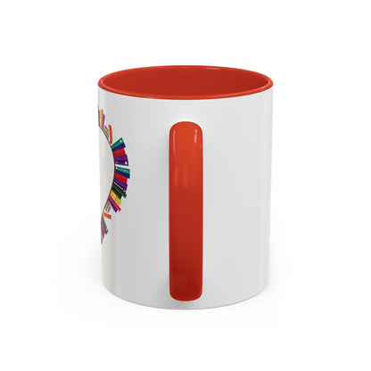 Mug Big Heart Made of Books Coffee Mug (11, 15oz)