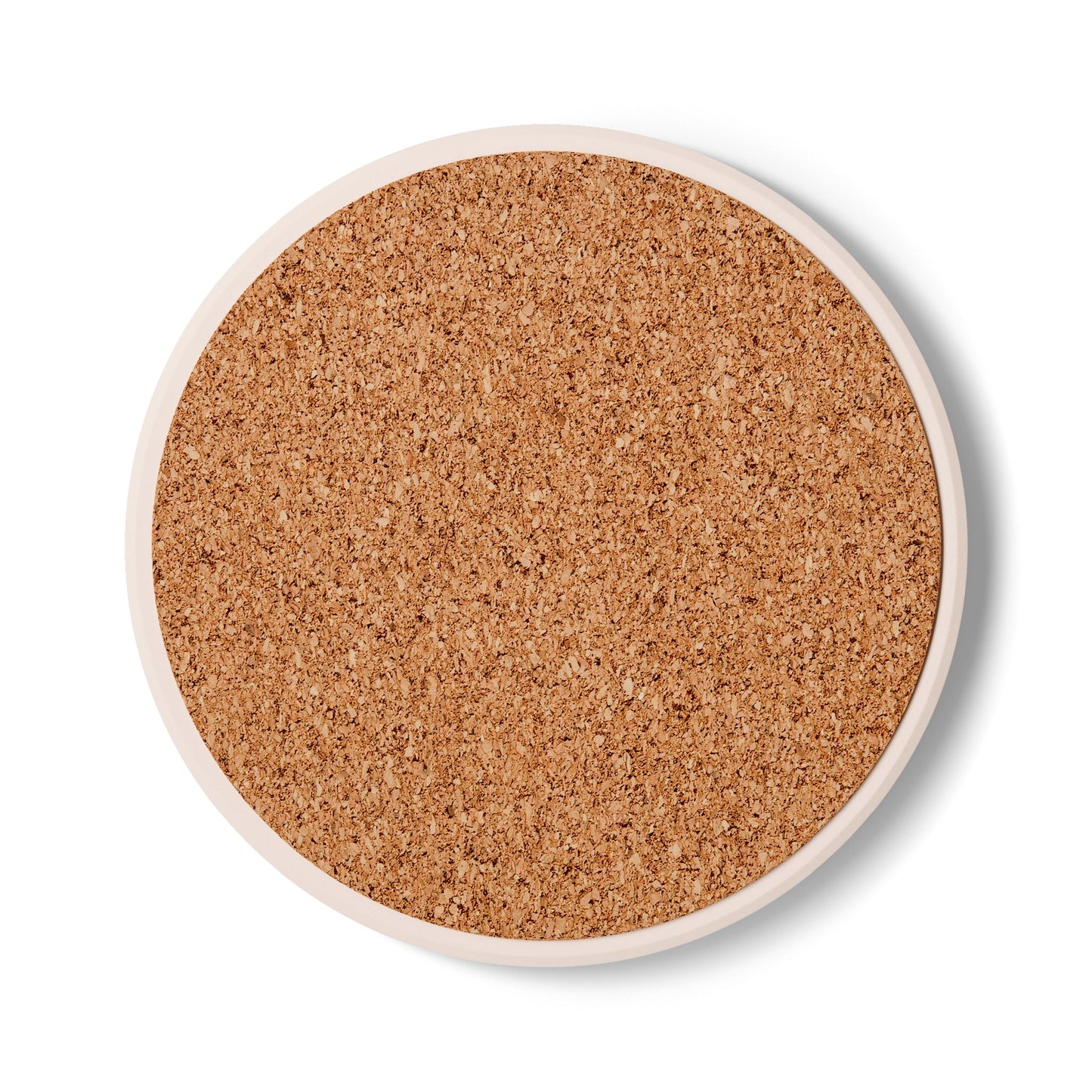 "Cafecito y Chisme" Pink Ceramic Coaster