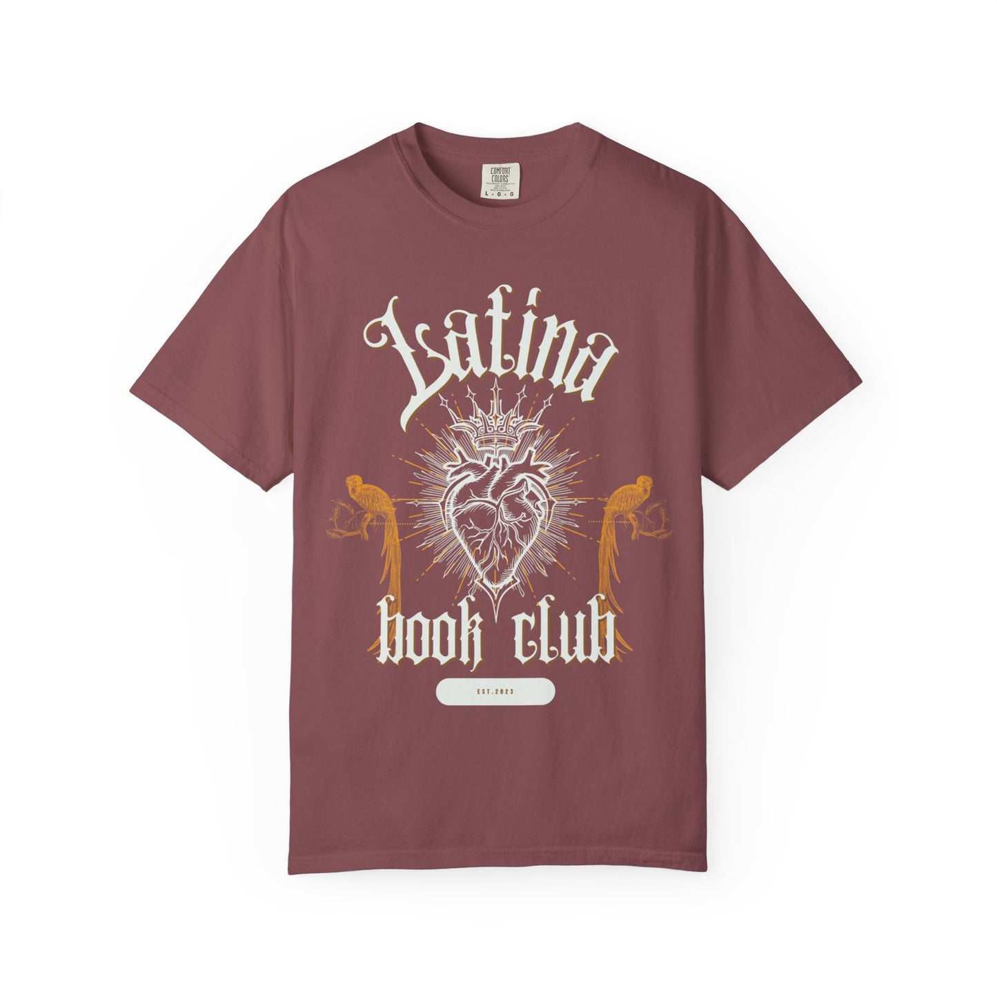 Latina Book Club T-shirt with Heart Anatomy Design