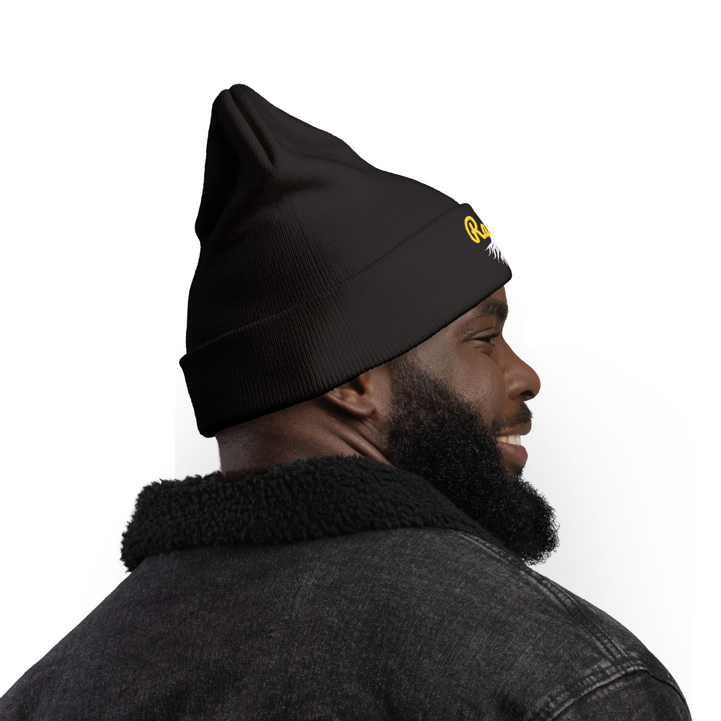 Beanie Hat Embroidered with raíces