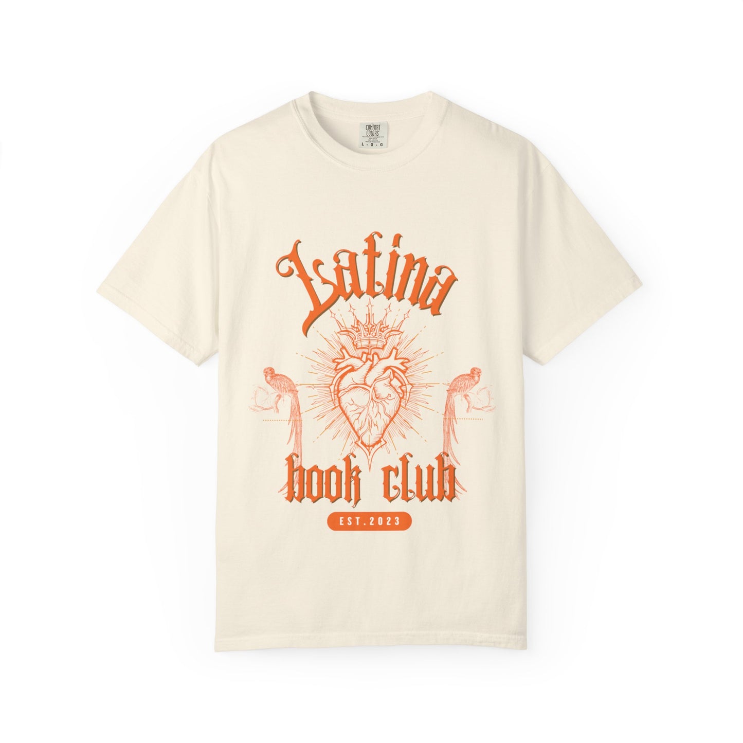 Latina Book Club T-shirt with Heart Anatomy Design