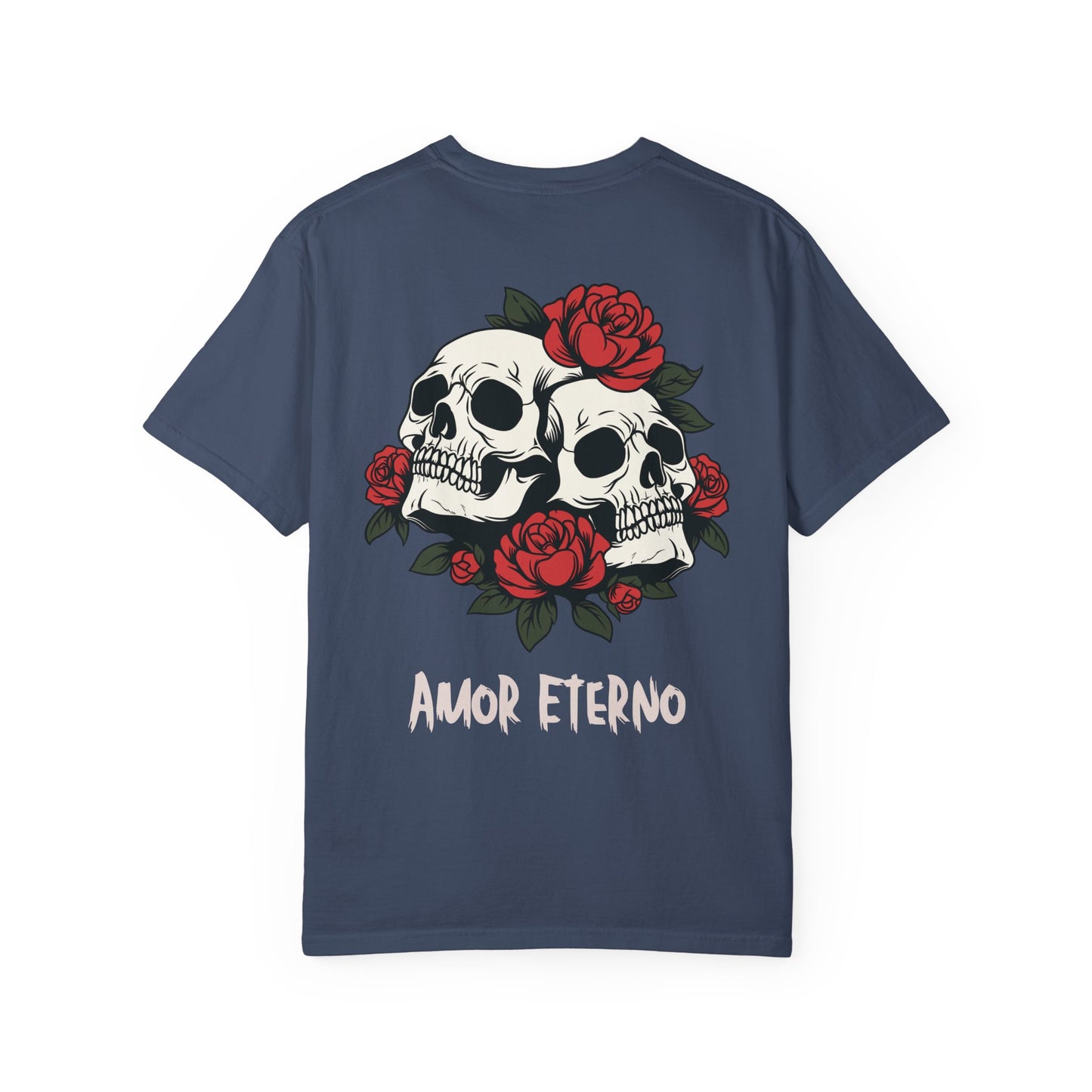 Skull and Roses Tshirt - Amor Eterno Design