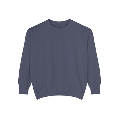 Bookish Latino Garment-Dyed Sweatshirt with Candles and Books Design