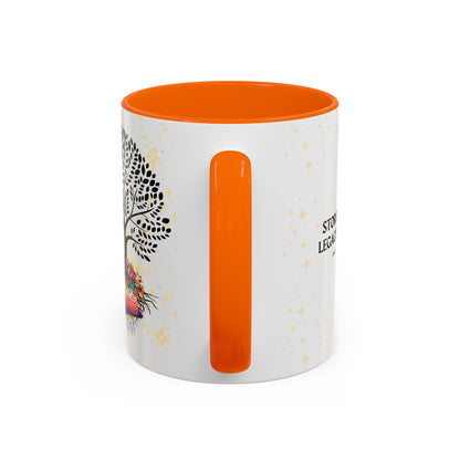 Coffee Mug - Stories are Legacies Too with Catrina, Tree, and Book Design