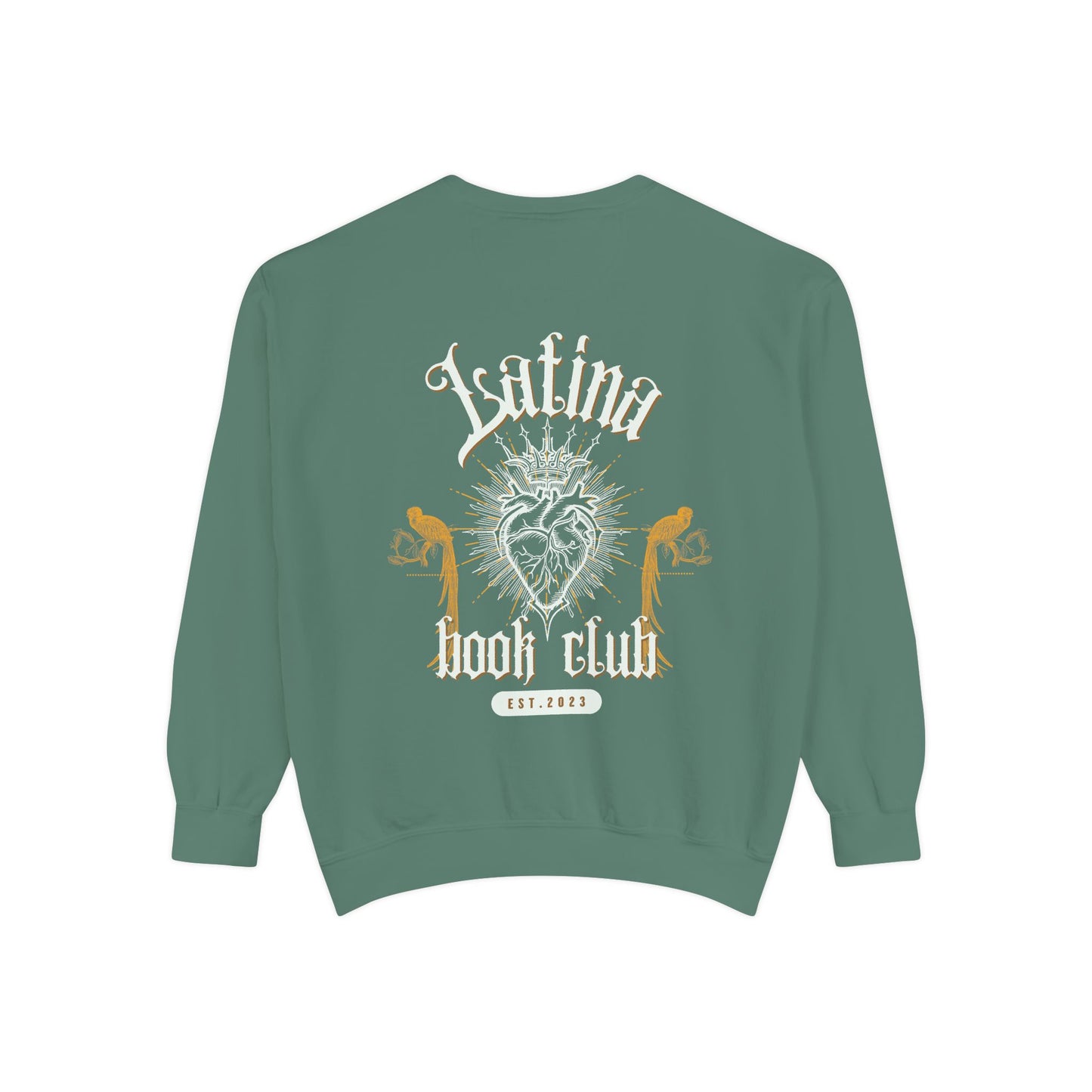 Latina Book Club Sweatshirt with Heart Anatomy Design