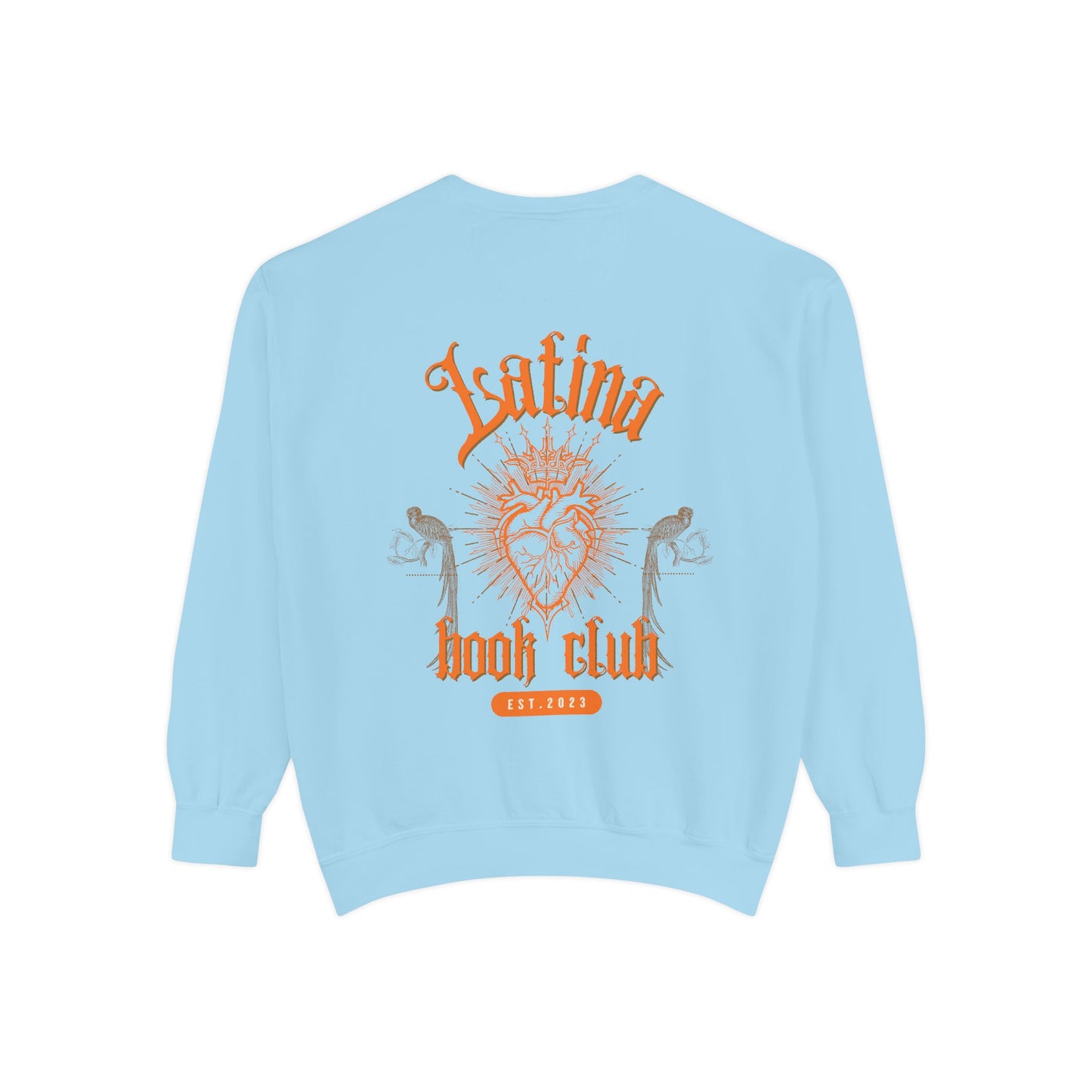Latina Book Club Sweatshirt with Heart Anatomy Design