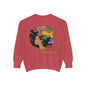 Sweatshirt - Afro Latina Belleza Latina Afro with Flowers Print