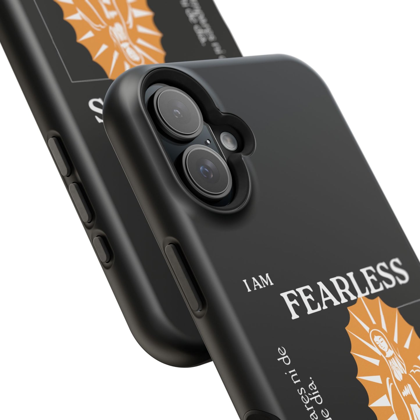 Fearless Impact-Resistant Phone Case, Protective Cover, Inspirational Gift, Unique Design, Motivational Cell Phone Case