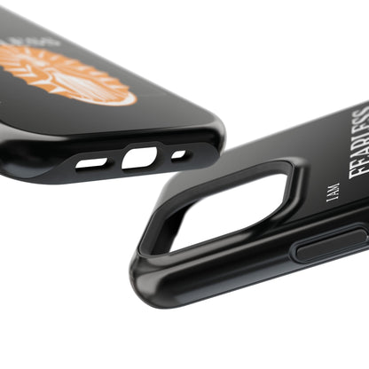 Fearless Impact-Resistant Phone Case, Protective Cover, Inspirational Gift, Unique Design, Motivational Cell Phone Case