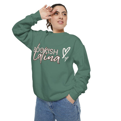 Bookish Latina Sweatshirt- with hearts design