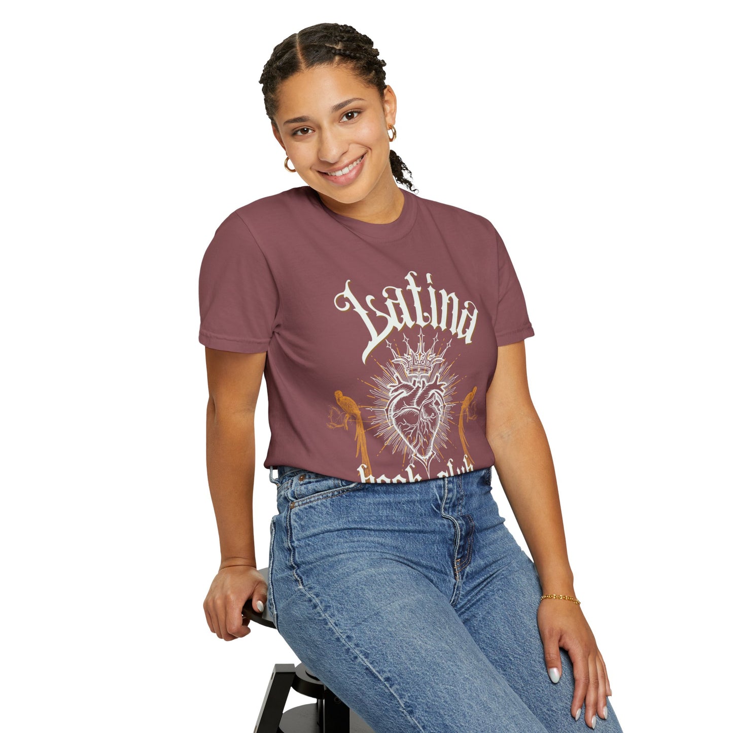 Latina Book Club T-shirt with Heart Anatomy Design