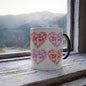 Color Morphing Mug - Red and Pink Hearts Made of Books