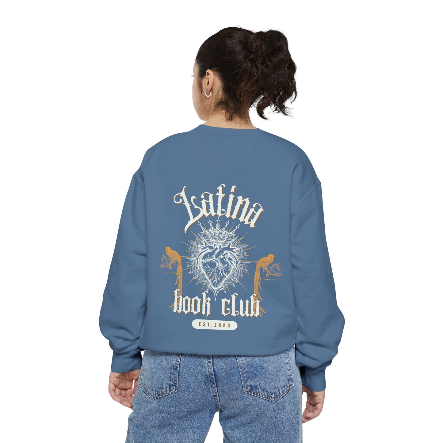 Latina Book Club Unisex Garment-Dyed Sweatshirt