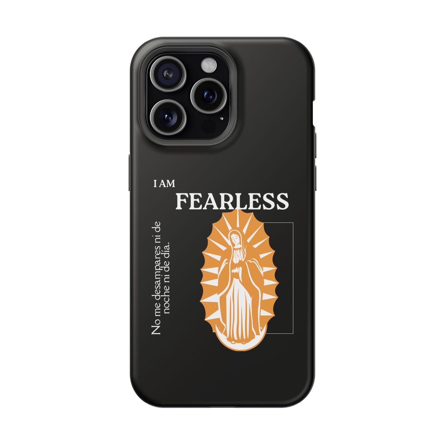 Fearless Impact-Resistant Phone Case, Protective Cover, Inspirational Gift, Unique Design, Motivational Cell Phone Case