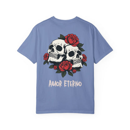 Skull and Roses Tshirt - Amor Eterno Design
