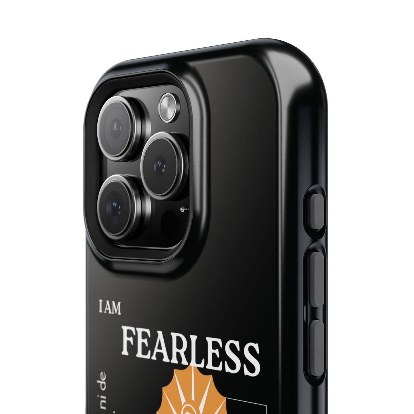 Fearless Impact-Resistant Phone Case, Protective Cover, Inspirational Gift, Unique Design, Motivational Cell Phone Case