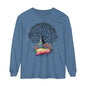 Long Sleeve T-Shirt - Magical Tree with Catrina and Roots Design