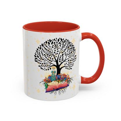 Coffee Mug - Stories are Legacies Too with Catrina, Tree, and Book Design